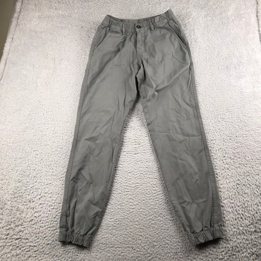 Bearbottom Jogger Pants Mens S 30" Grey Cotton Spandex Elastic Waist Cuffs